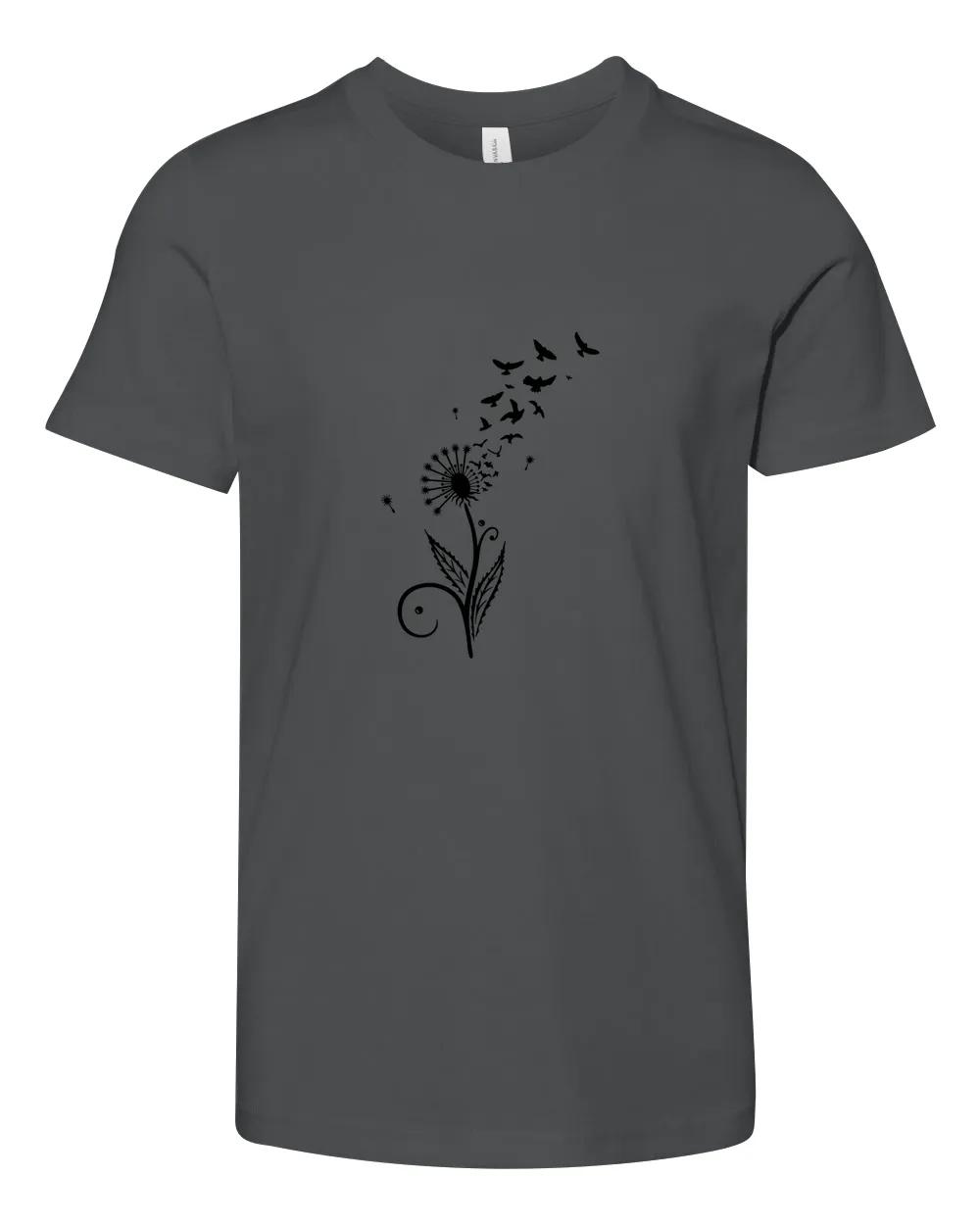 Dandelion With Flying Birds