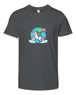 Alien Riding Unicorn