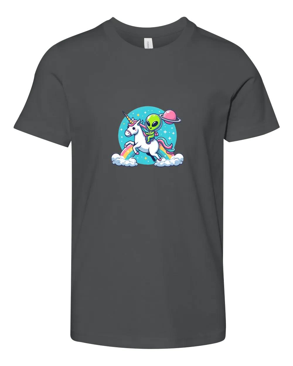 Alien Riding Unicorn