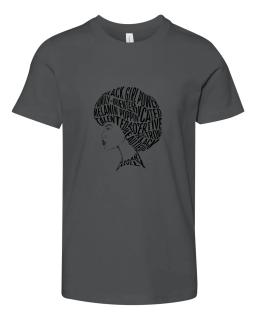 Afro Hair Word Art Design