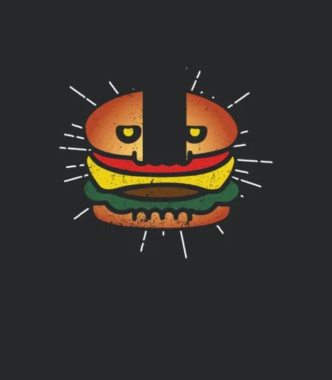 Burger Skull Hamburger Gift