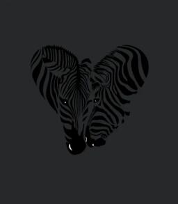Expressive Zebra Head Design