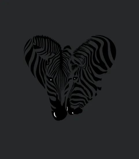 Expressive Zebra Head Design