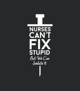 Nurse Quote Cool Logo Funny