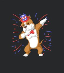 Pitbull Dabbing 4th Of July