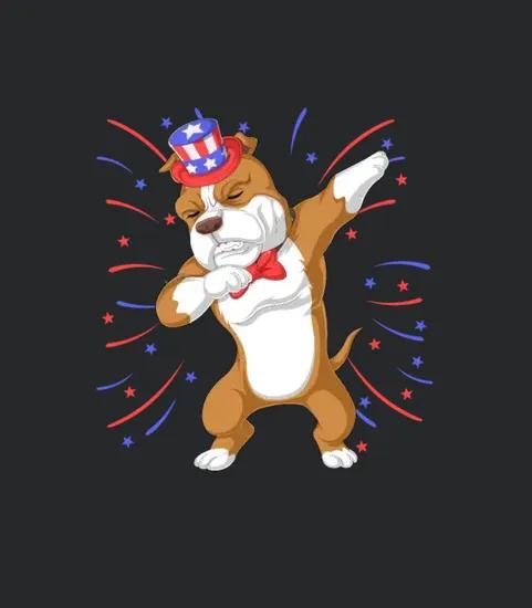 Pitbull Dabbing 4th Of July