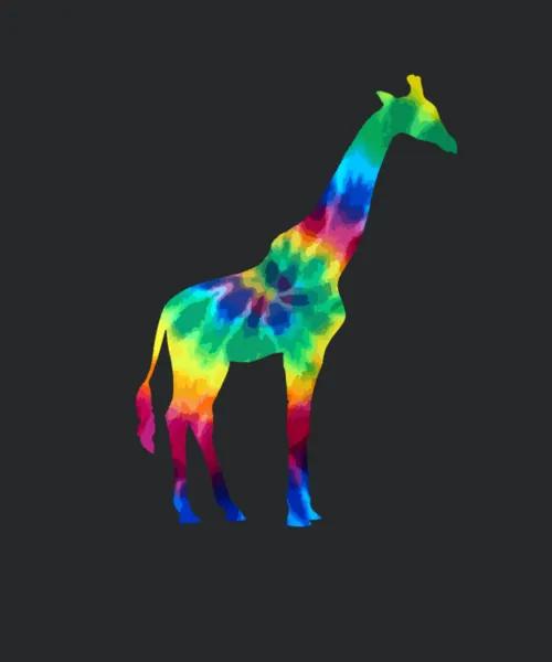 Giraffe Tie Dye Animal Gift