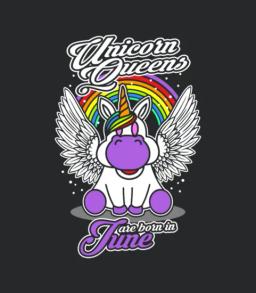 June Birthday Unicorn Queen