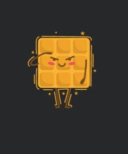 Waffle Salutes Pastry Snack