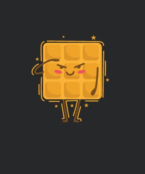 Waffle Salutes Pastry Snack