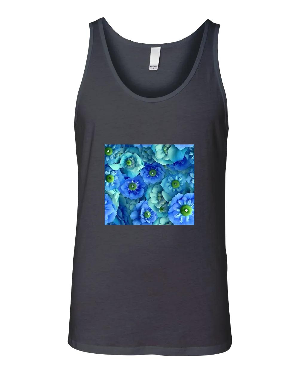 3d Blue Delphinium Tumbler Wrap