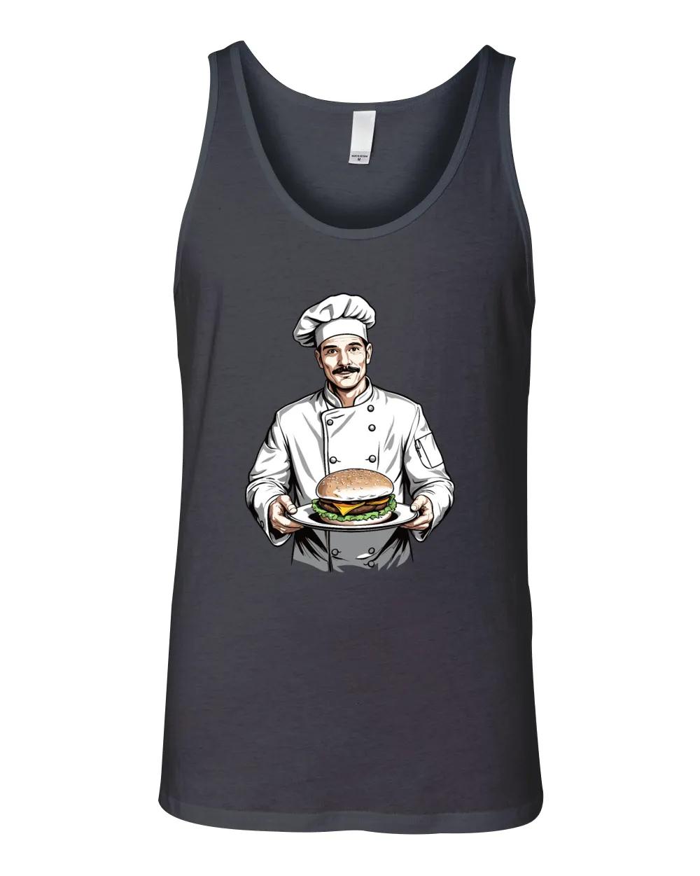Chef With Hamburger T Design