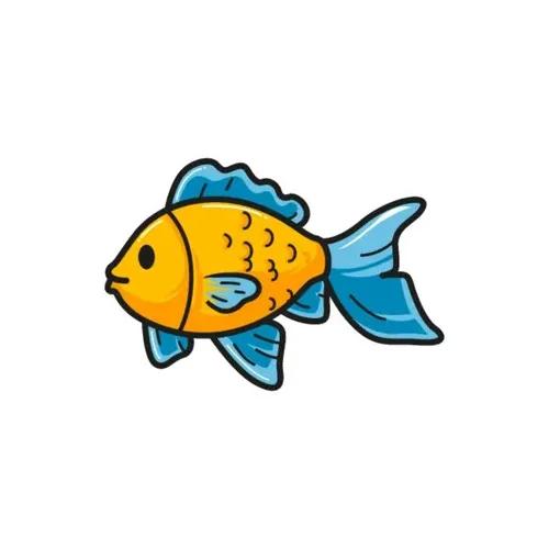 Cute Gold Fish Clipart
