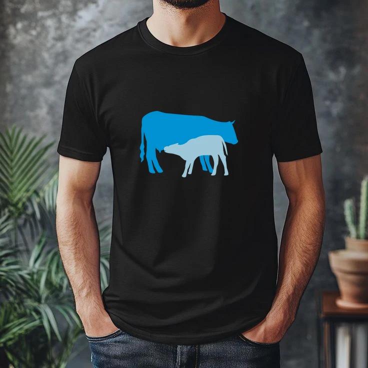 Cow And Calf Colored