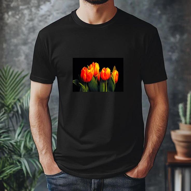 Orange Tulips Poster