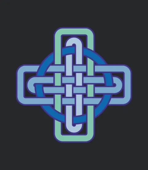 Celtic Knot Light Blue