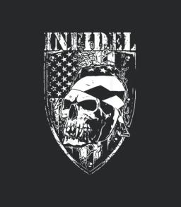 Infidel Militant Skull