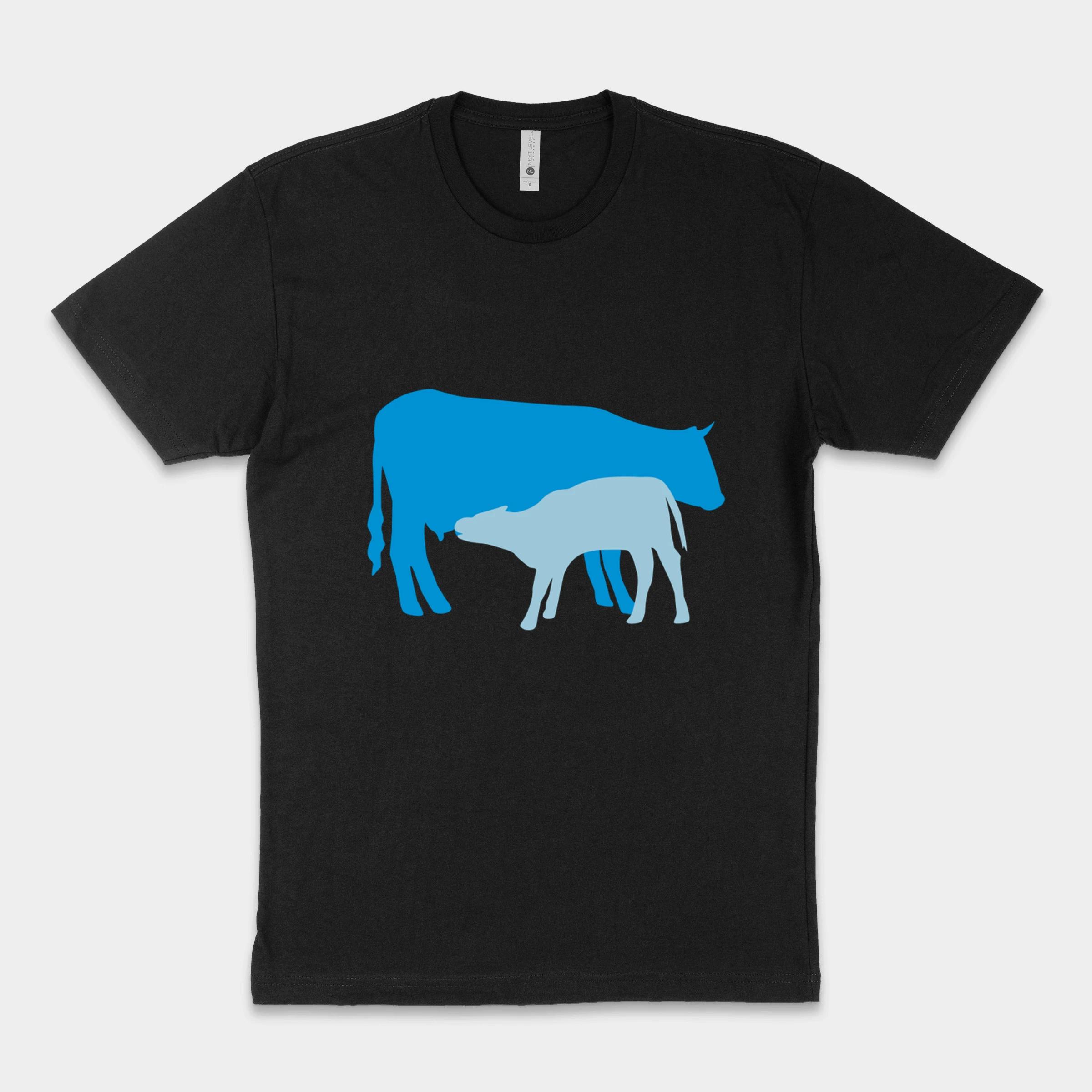 Cow And Calf Colored