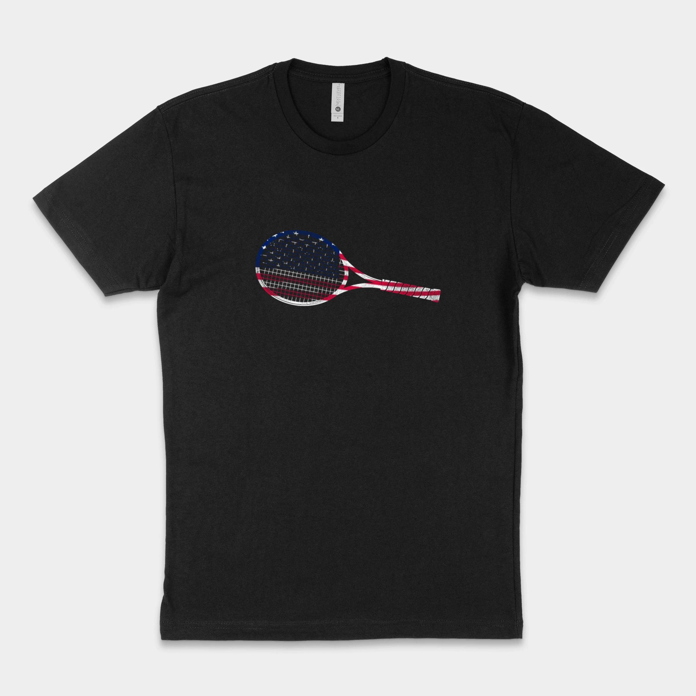 Funny Tennis Player Racket