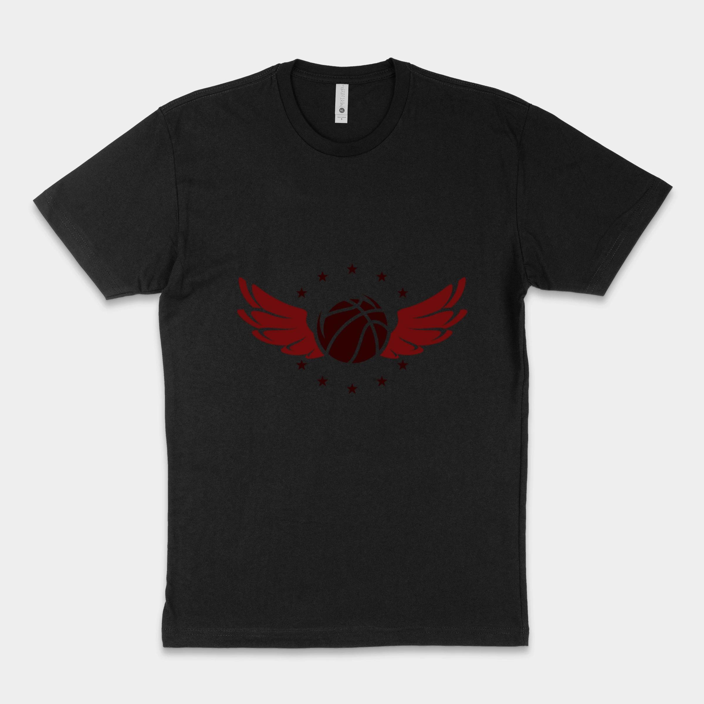 Basketball Logo With Wings