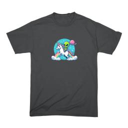 Alien Riding Unicorn