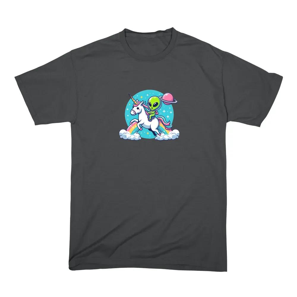 Alien Riding Unicorn