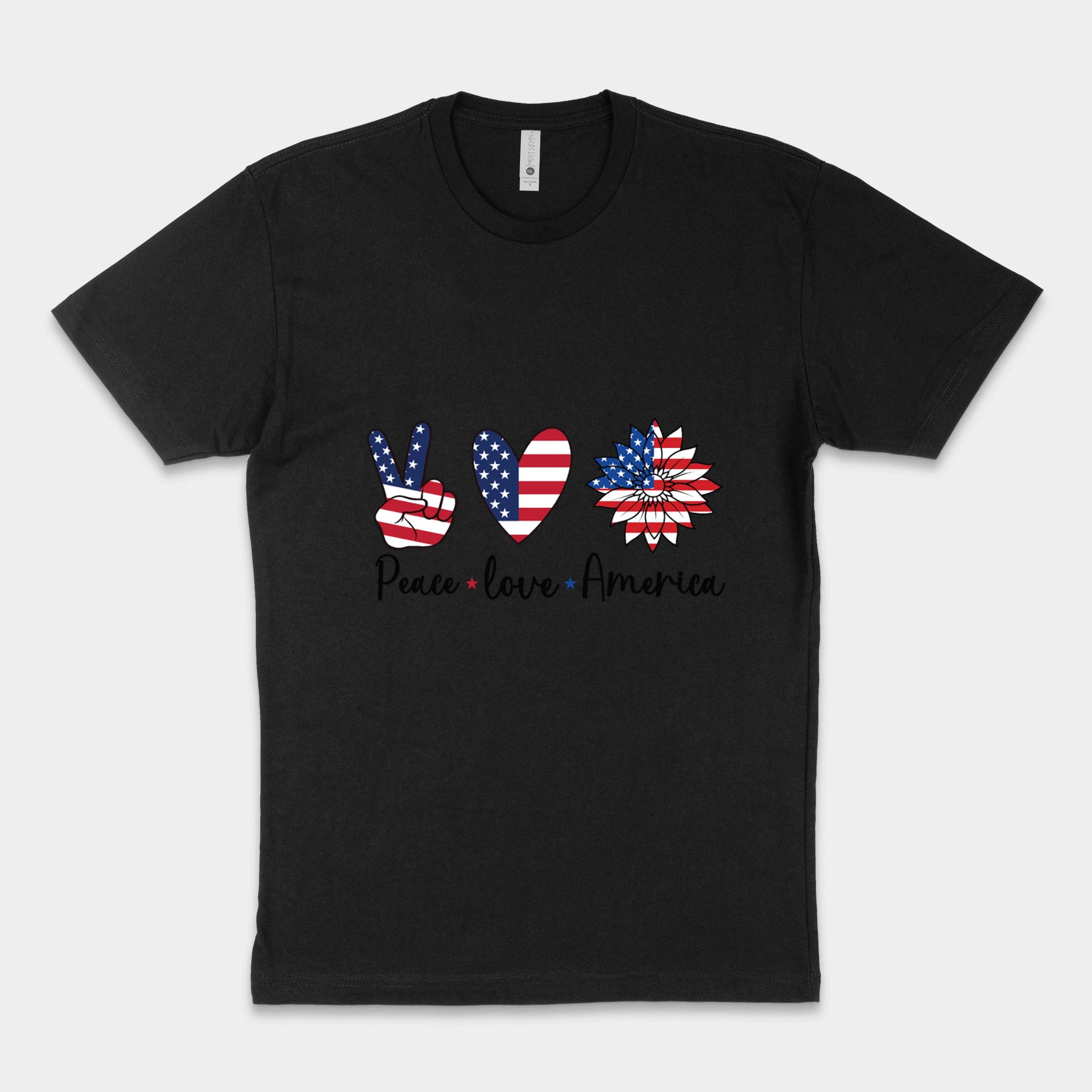 Peace Love America Design