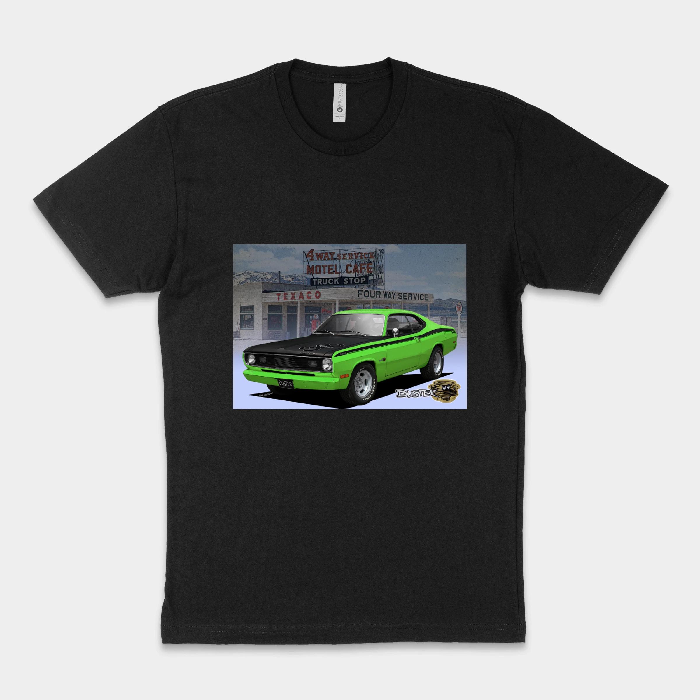 1970 74 Duster Poster Green