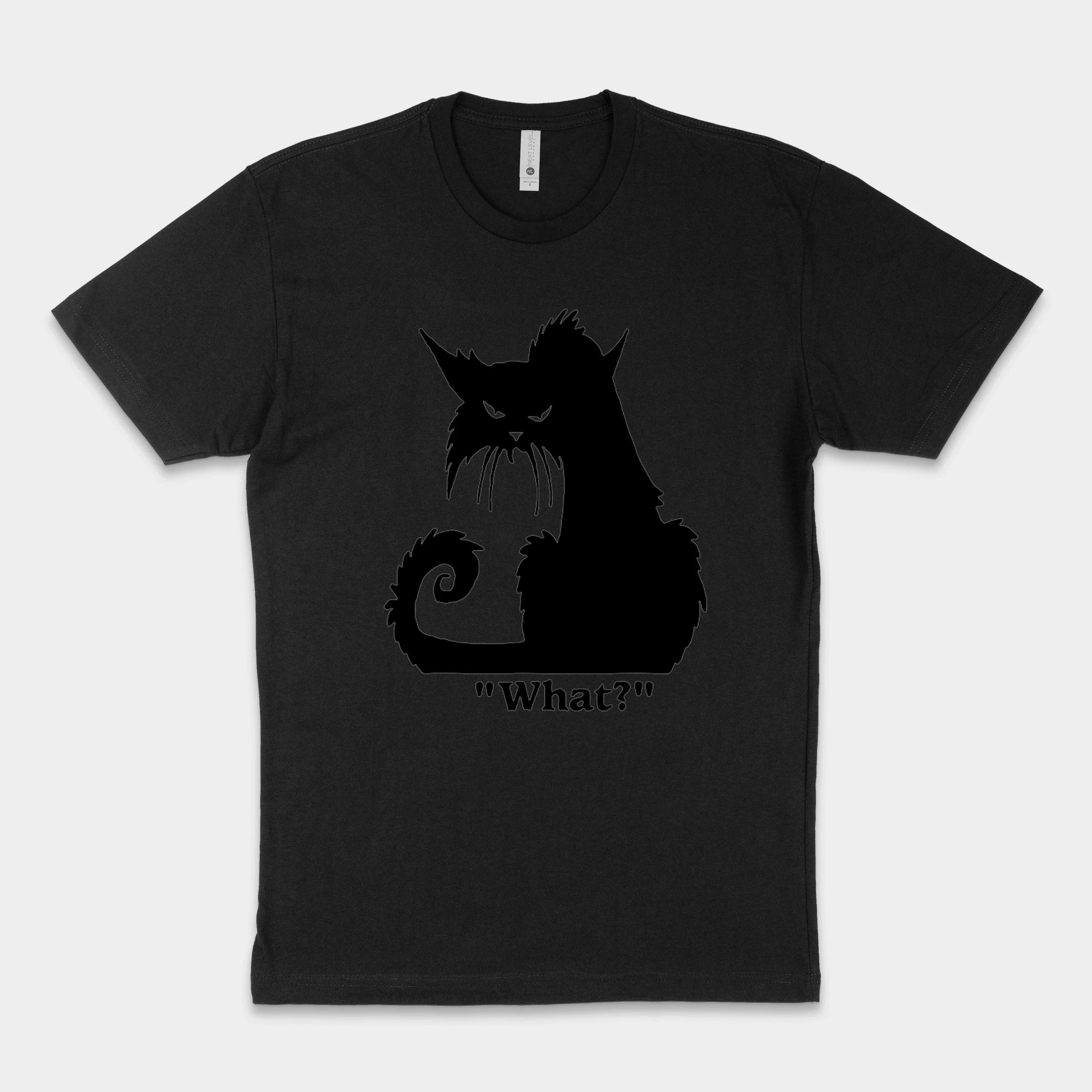 Angry Black Cat What