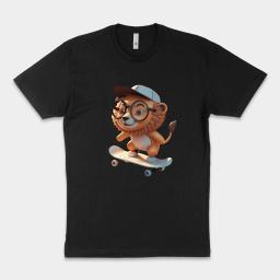Skater Lion On Skateboard