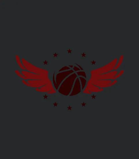 Basketball Logo With Wings