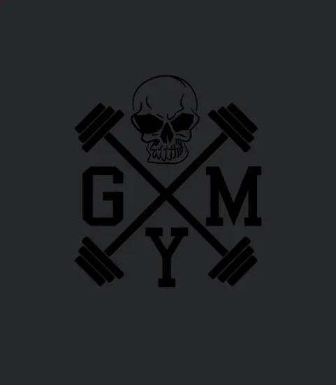 Gym Logo With Skull