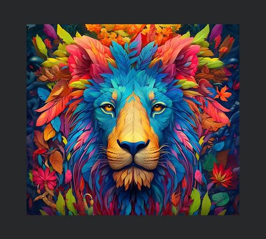 3d Asiatic Lion Tumbler Wrap