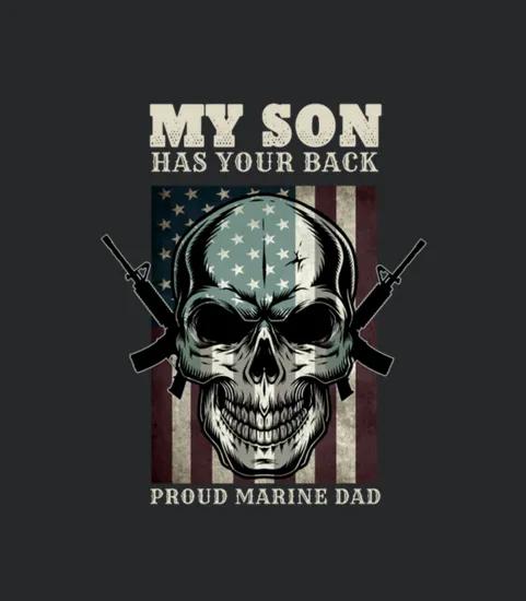 Proud Marine Dad Giftidea
