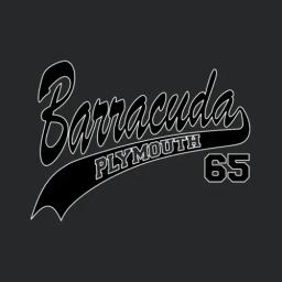 65 Barracuda White Outline