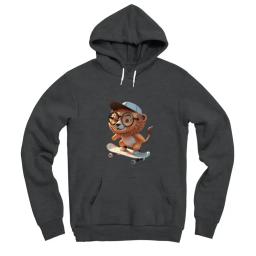 Skater Lion On Skateboard