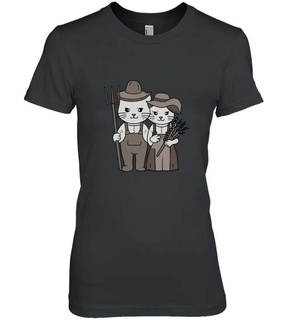 Farmer Cats With Pitchfork