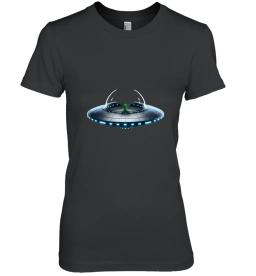 Green Alien In Spaceship