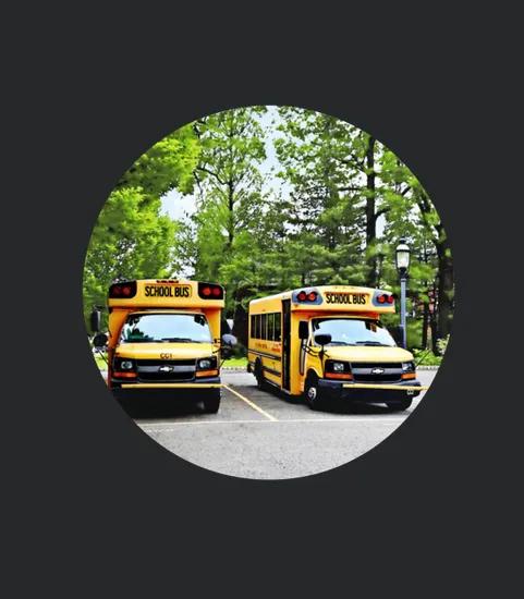 Two School Buses
