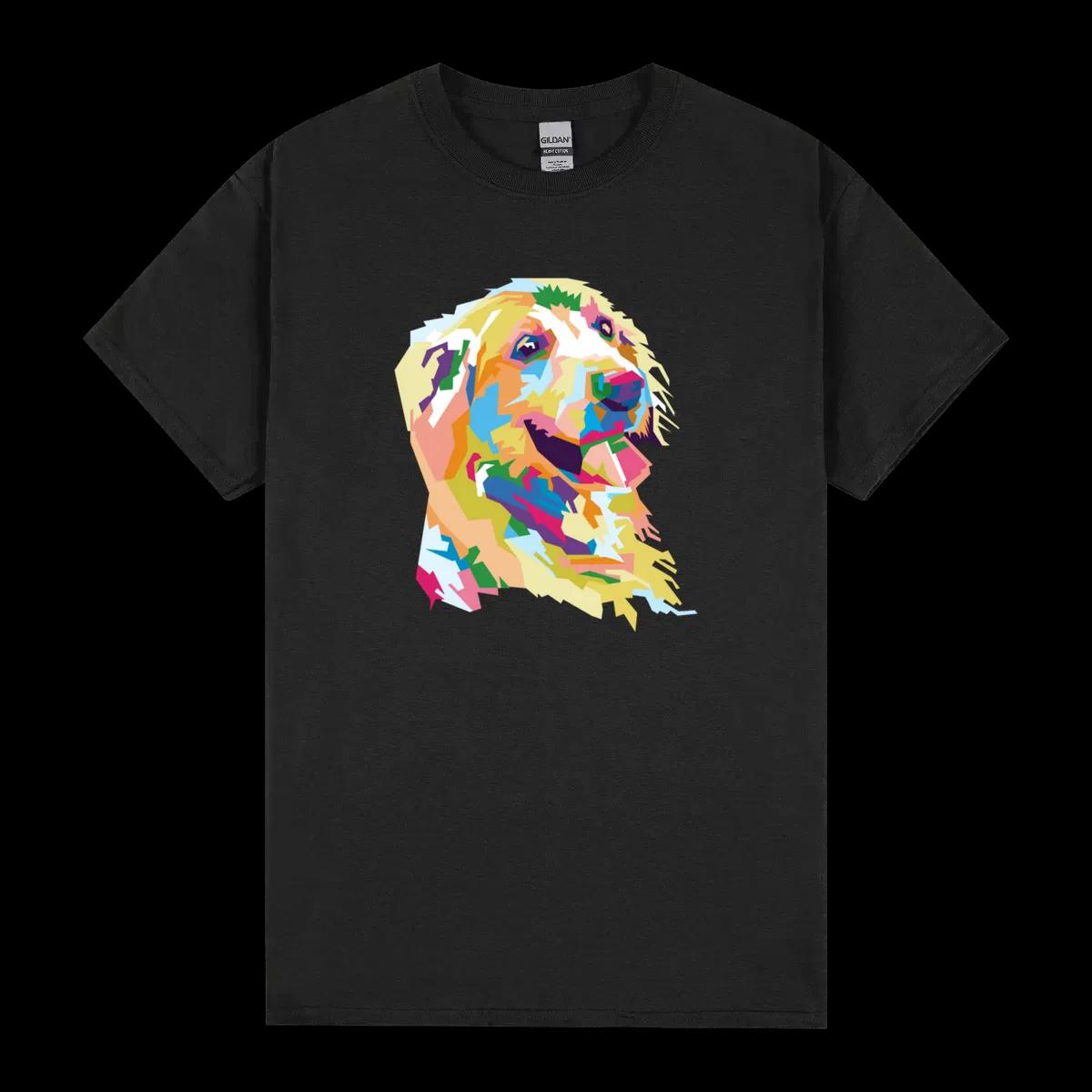 Geometric Colorful Smile Dog