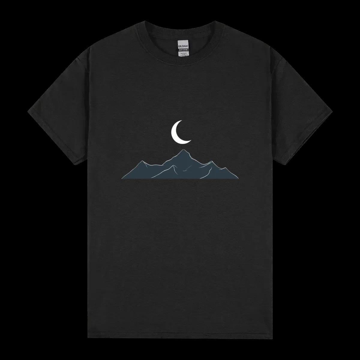 Moonlit Mountains Minimalist Design