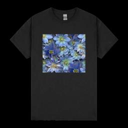 3d Blue Columbine Tumbler Wrap