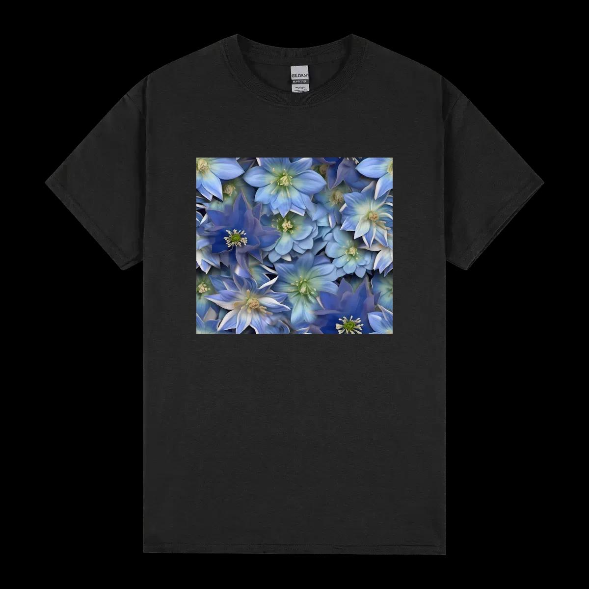3d Blue Columbine Tumbler Wrap