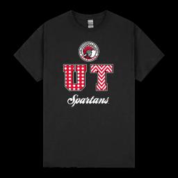 Tampa Spartans Patterned Letters