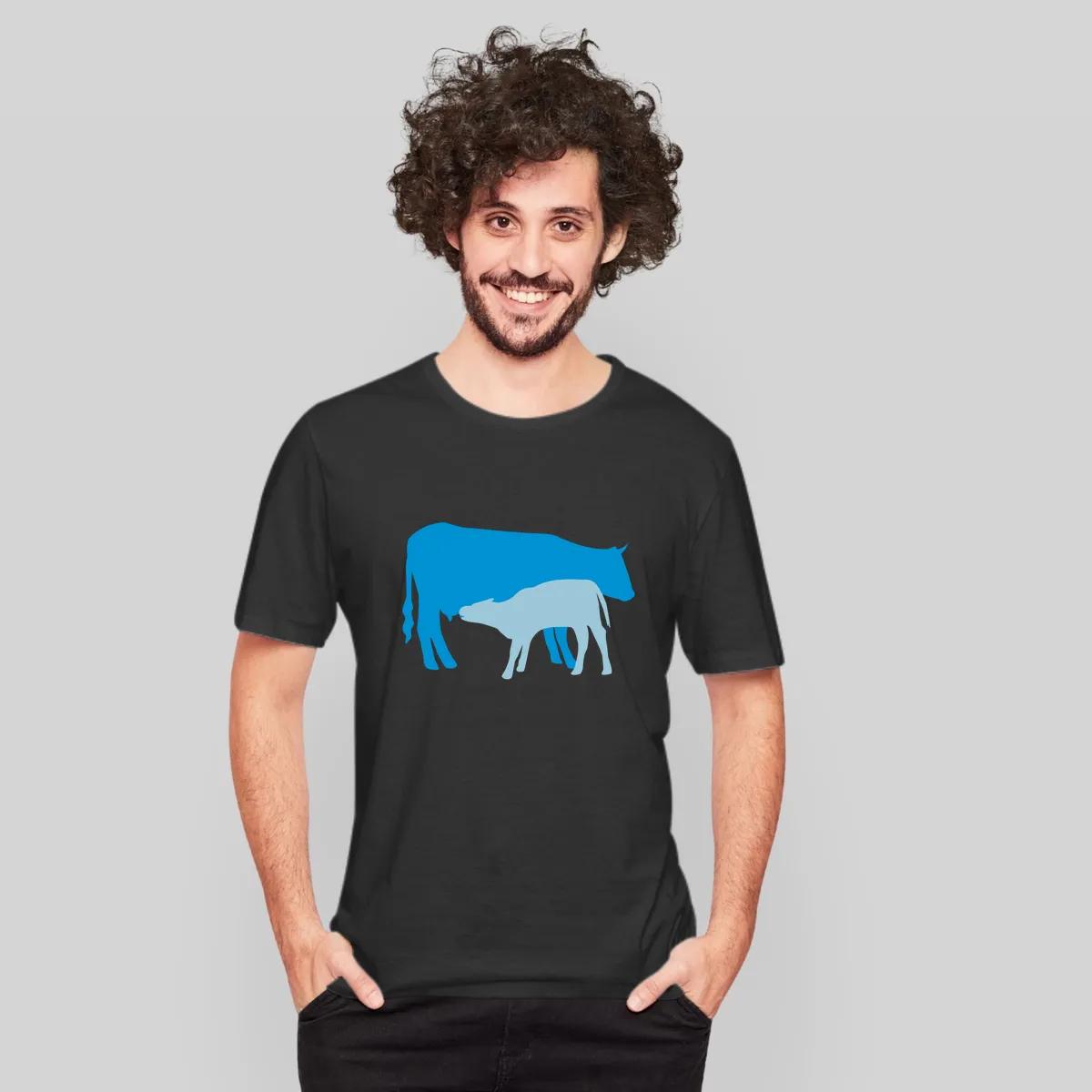 Cow And Calf Colored