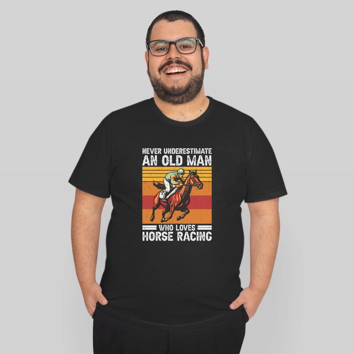 Horse Racing Lover Old Man