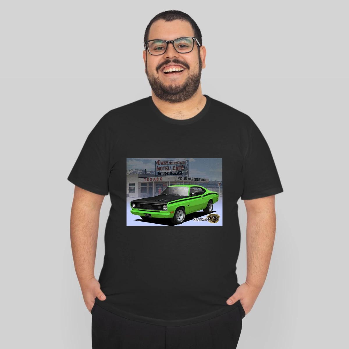 1970 74 Duster Poster Green