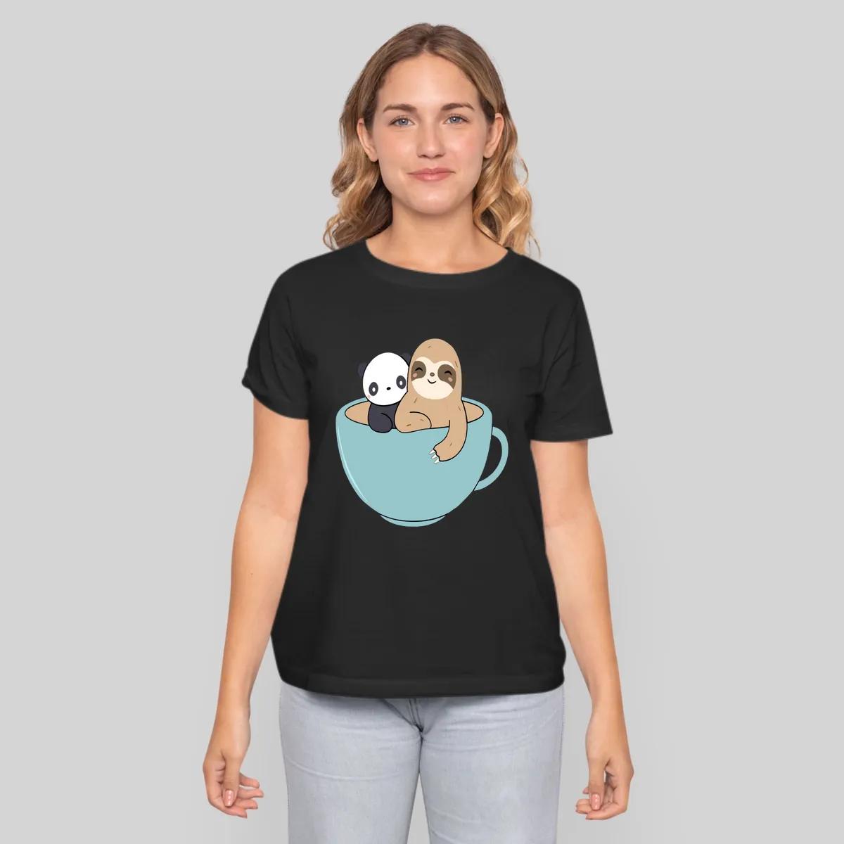 Kawaii Cute Panda And Sloth