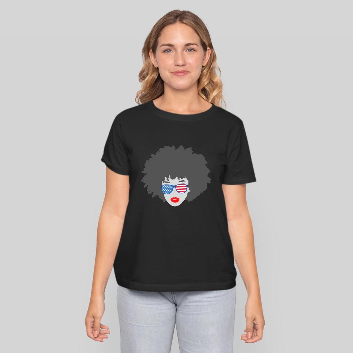 American Woman Usa Flag Glasses