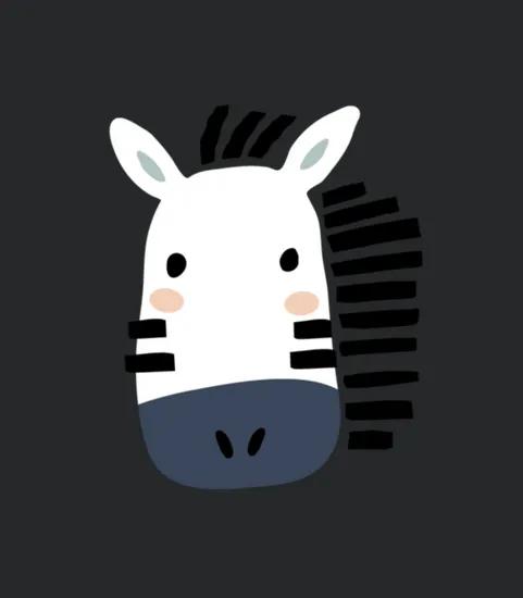 Zebra Head Illustration